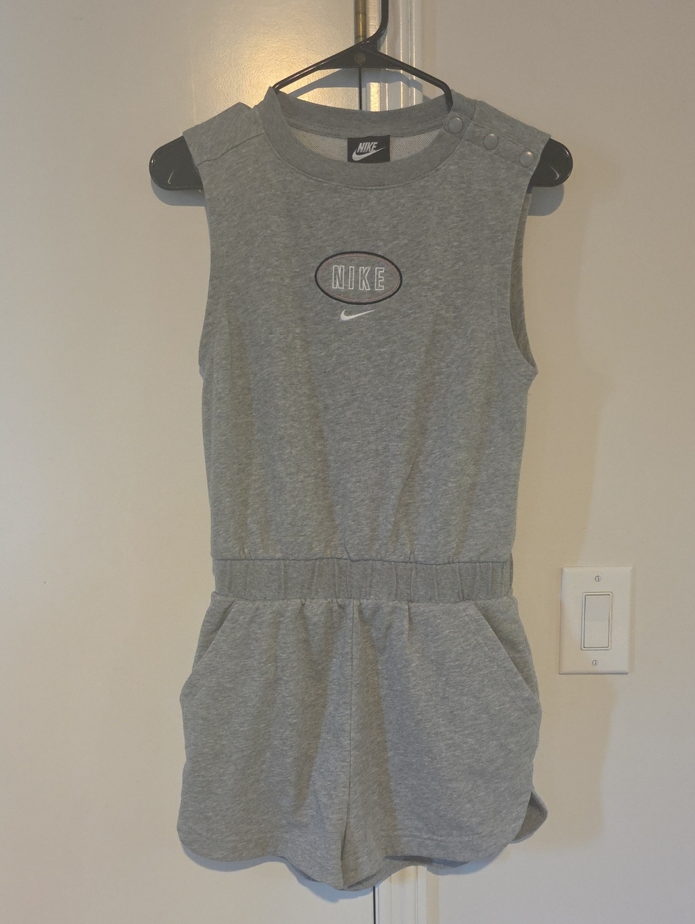 2 Nike Sleeveless Knit Rompers with Elastic Waist